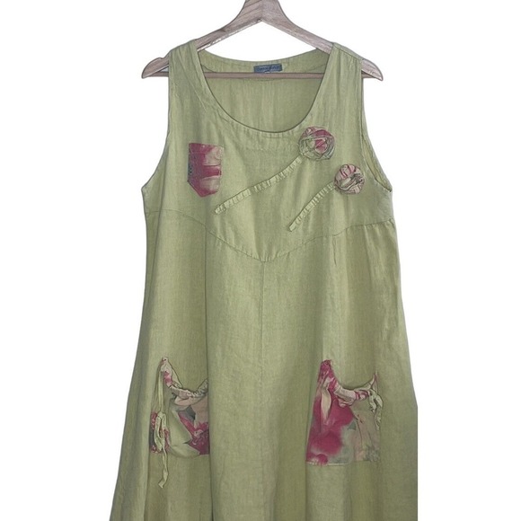 ETIENNE‎ MARCEL LINEN HANDKERCHIEF MIDI DRESS SIZE 46 - Picture 5 of 7